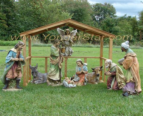 cheap outdoor nativity sets|christmas nativity sets for outside.